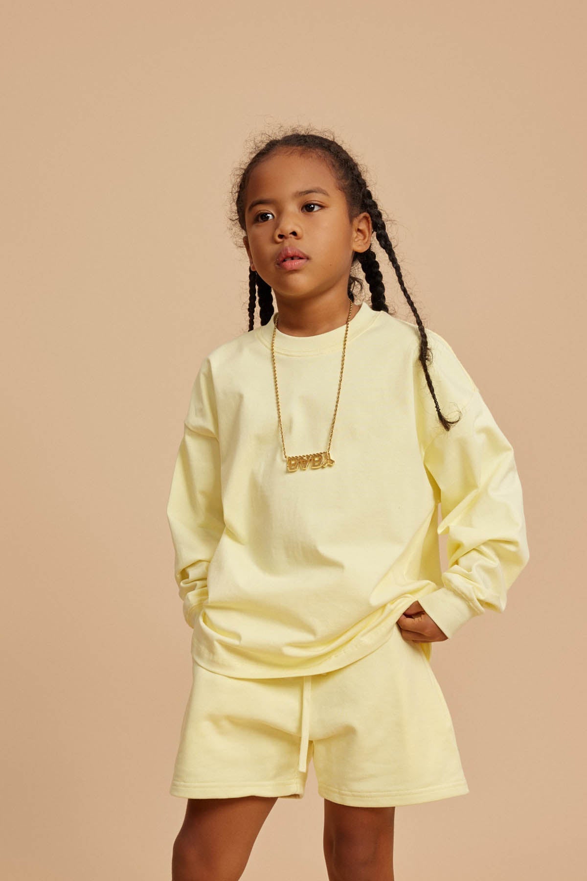Waynew  Kids 305g Heavyweight Cotton Long-Sleeved T-Shirt
