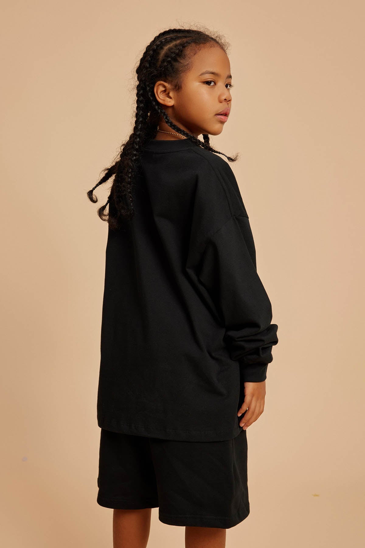 Waynew  Kids 305g Heavyweight Cotton Long-Sleeved T-Shirt