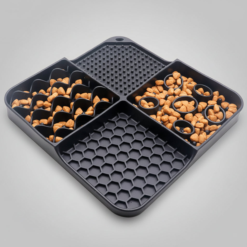 Waynew Anti-Slip Silicone Lick Mat for Dogs & Cats - Food-Grade Slow Feeder and Boredom Buster with Strong Suction Base