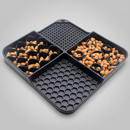 Waynew Anti-Slip Silicone Lick Mat for Dogs & Cats - Food-Grade Slow Feeder and Boredom Buster with Strong Suction Base