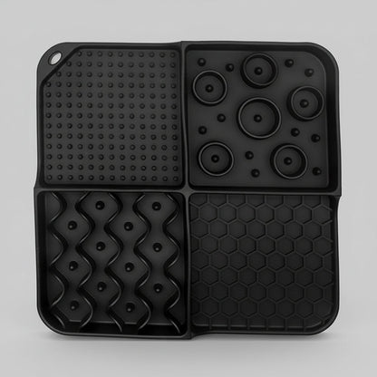 Waynew Anti-Slip Silicone Lick Mat for Dogs & Cats - Food-Grade Slow Feeder and Boredom Buster with Strong Suction Base