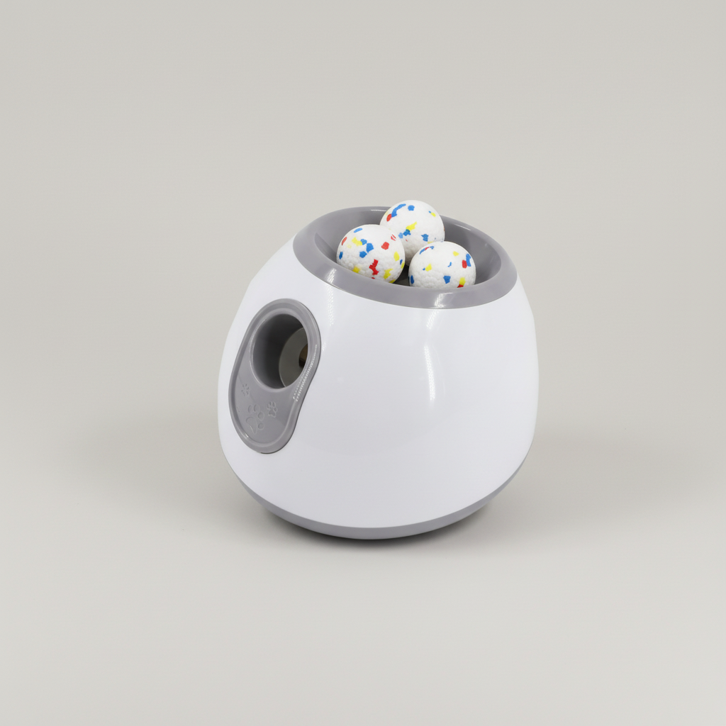 Waynew Smart Automatic Dog Ball Launcher - Interactive Heavy-Duty Pet Toy with Adjustable Distance Settings