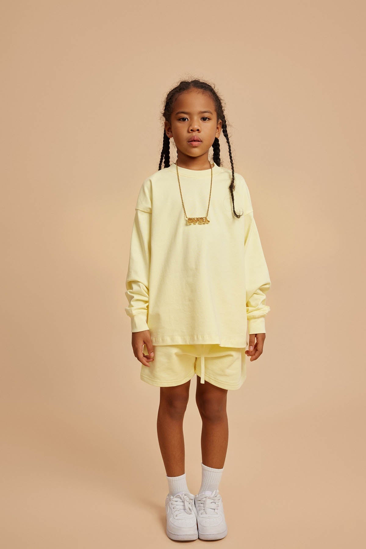Waynew  Kids 305g Heavyweight Cotton Long-Sleeved T-Shirt