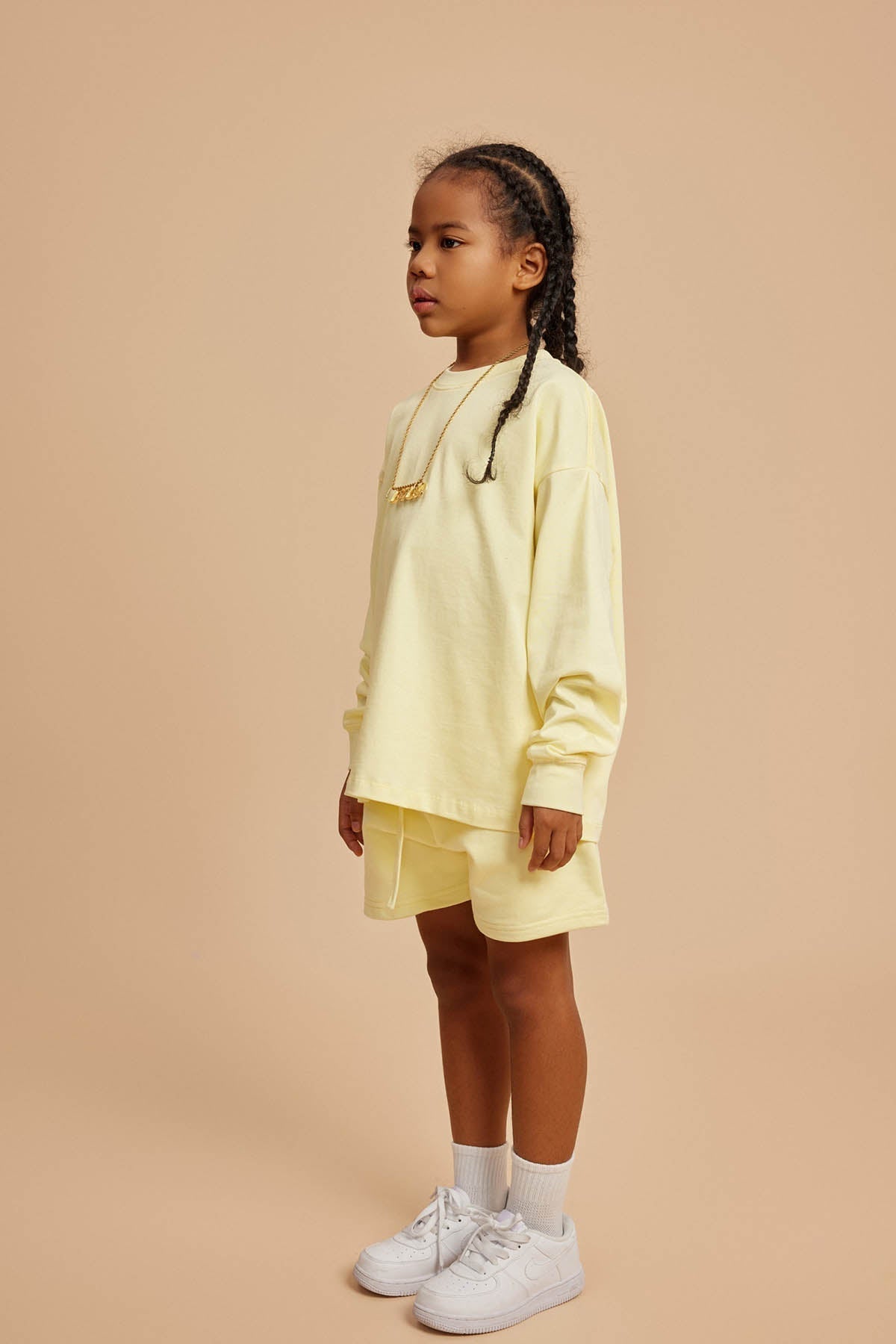 Waynew  Kids 305g Heavyweight Cotton Long-Sleeved T-Shirt