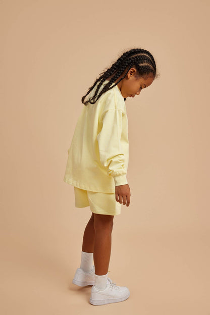 Waynew  Kids 305g Heavyweight Cotton Long-Sleeved T-Shirt
