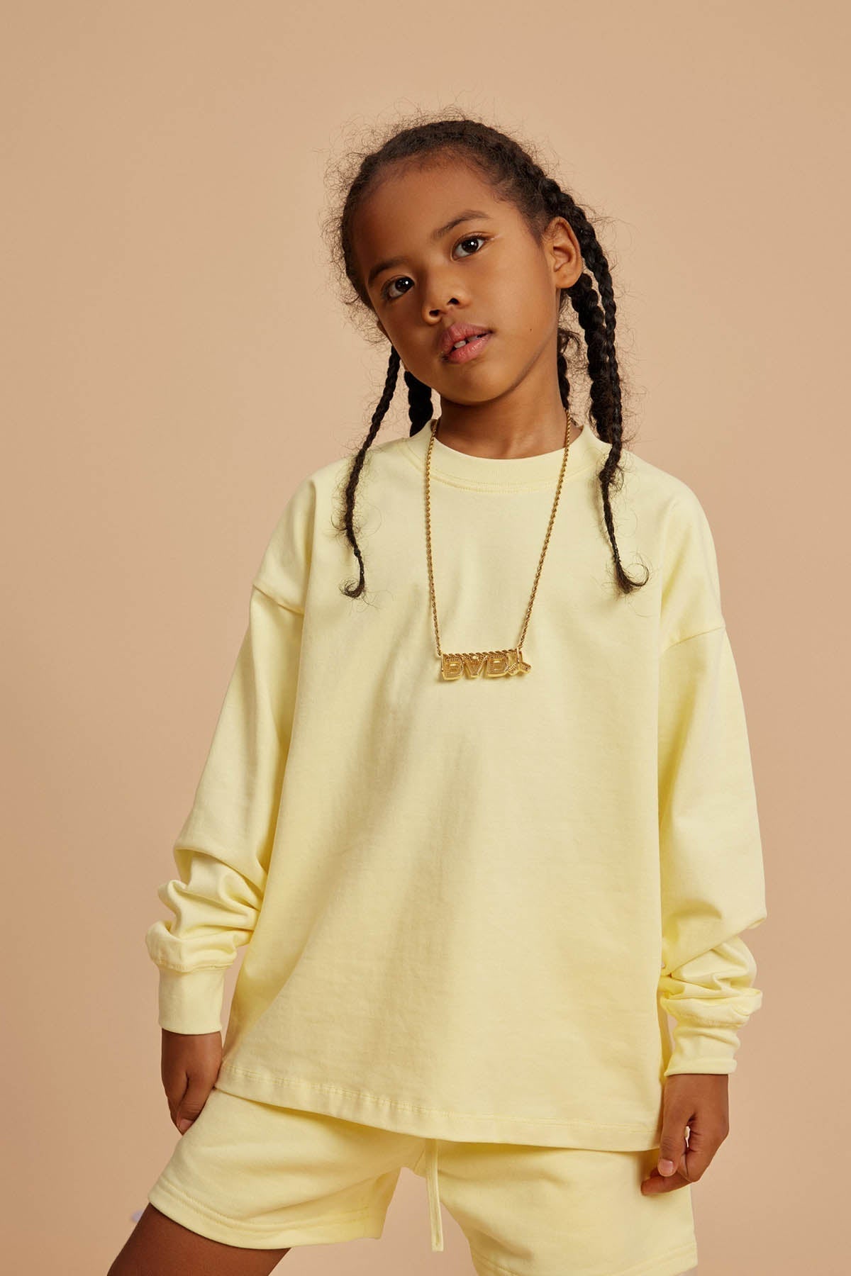 Waynew  Kids 305g Heavyweight Cotton Long-Sleeved T-Shirt